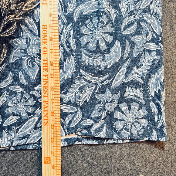 RipSkirt Hawaii Navy White Floral Wrap Skirt Women Sz‎ XL Knee Length 3 EUC - Picture 6 of 8
